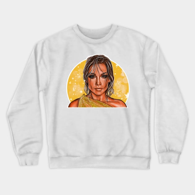 Jennifer Lopez Crewneck Sweatshirt by Svetlana Pelin